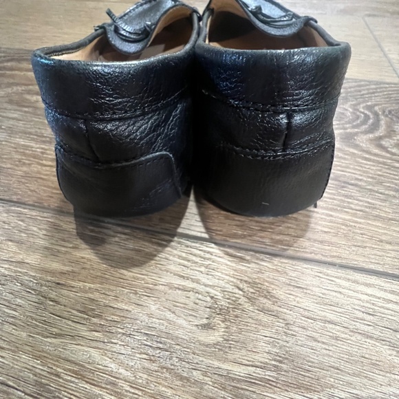 Michael Kors Women's Everett Mocs Black Leather Logo Flats - Picture 5 of 11